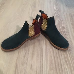 Suede Anthropologie ankle boots